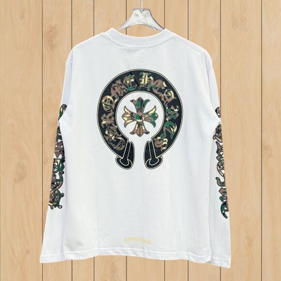 Chrome Hearts Men's Classic White Long Sleeve Shirt - Picture 2 of 4
